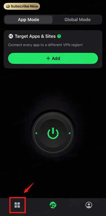 Click the tab on the left